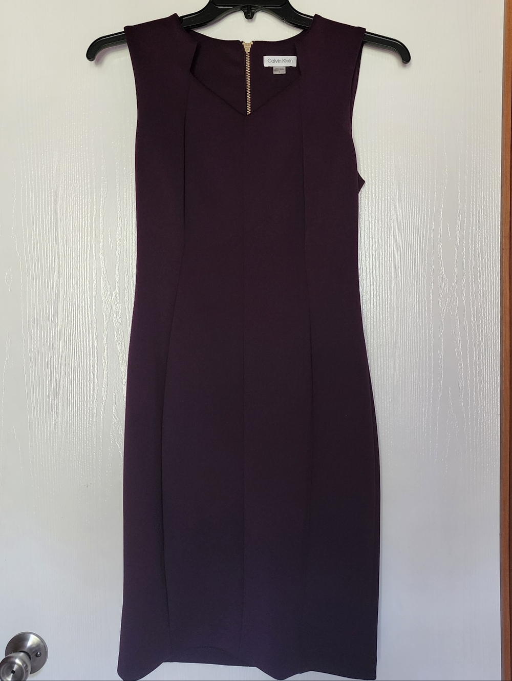 Calvin Klein Plum Sheath Dress Size 6
